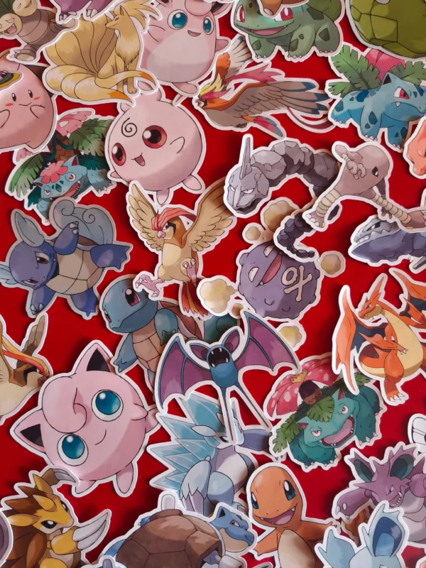 Pack 21 stickers pokemón - gratis